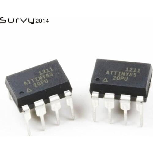 10PCS ATTINY85-20PU DIP-8 ATTINY85 DIP8 85-20PU ATTINY85-20 DIP New