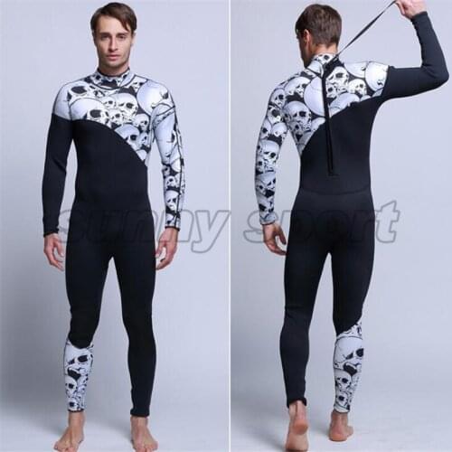 2017 3mm rubber man Siamese diving suit surf wear long sleeved pants personalized wetsuit diving suit male Free diving suit