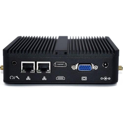2021 New J4125 Windows 10 Mini PC Fanless Industrial Desktop Computer