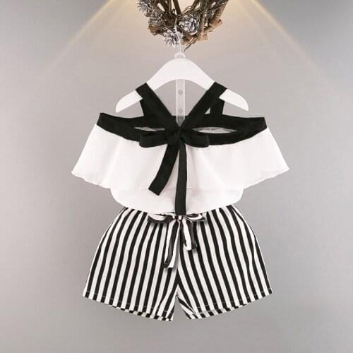 9 12 18 24 M Birthday infant Baby Girl Clothing Chiffon Sling Sets for Newborn Baby Girls outfit suit Fashion Clothes Sets