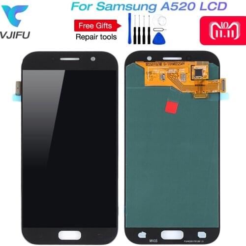 Amoled A520f lcd For Samsung Galaxy A5 2017 LCD A520 SM-A520F LCD Display Digitizer Touch Screen For samsung a5 2017 Display