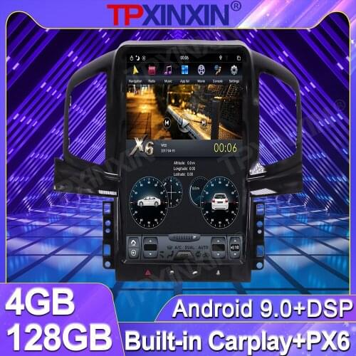 4+128G For Chevrolet Captiva 2013 - 2017 Tesla Style Android Car Vertical Big Screen Stereo Radio PX6 Multimedia Player GPS Navi