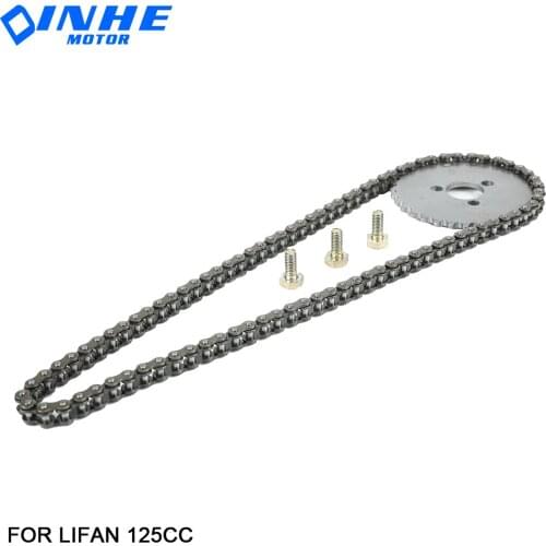 Motorcycle 90 Links Timing Chain 32T Timing Gear Sprocket For lifan 125 125cc Horizontal Engines Dirt Pit Bike ATV Parts 1P52FMI