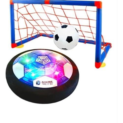 ZK20 Soccer Ball Indoor Football Toy LED Light Flashing Ball Toys Air Power Hover Colorful Music Ball Kid Sports Game Gifts