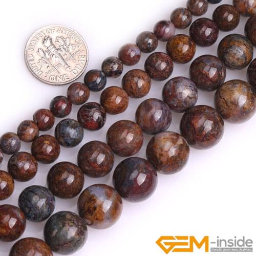 Natural AA Grade Semi-Precious Gem stones Pietersite Round Beads For Jewelry Making Strand 15 Inch DIY Jewelry Bead 6mm 8mm 10mm
