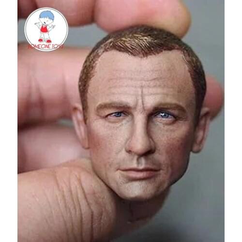 1/6 Scale Daniel Craig Head Sculpt for Skyfall 007 James Bond Diy Action Figures