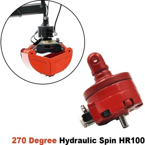 Mini Hydraulic Spinner Metal Rotation For 1/14 RC Hydraulic Excavator Dump Tamiya Truck Upgrade Parts