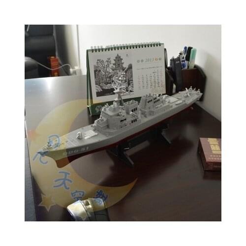 Childrens toys ship aircraft carrier battleship warship model military model missile destroyers finished with bracket