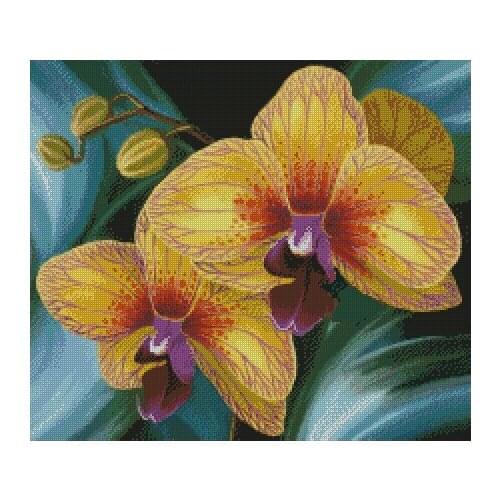 Beautiful Flower Peach Rose Orchid Cross Stitch Kits Needlework 14CT Unprinted Embroidered Top Quality DIY Handmade Decoration