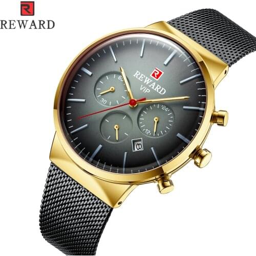 REWARD Watch Men Top Brand Luxury 2021 New Business Chronograph Mens Watches Quartz Waterproof Full Steel Relogios Masculino