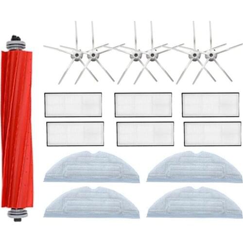 Roll Brush Side Brush HEPA Filter Mop Cloths For Xiaomi T7 T7 Plus S7 For Roborock Vacuum Cleaner Accessories