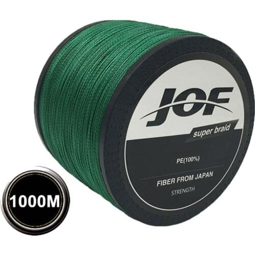 PE Braided Fishing Line Multicolor Sea Saltwater Fishing Cord Super Strong 4 Strands 1000M 8LB -100LB Colorful Braided