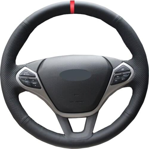 Hand Sewing Car Steering Wheel Cover Wrap For Chery Arrizo 7 7e 2013 - 2016 2017 2018 Arrizo 3 2015 Braid on the Steering wheel