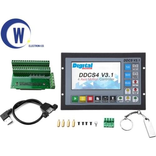 Upgraded DDCSV3.1 3/4 axis 500KHz G-Code Offline Controller for CNC Drilling Milling