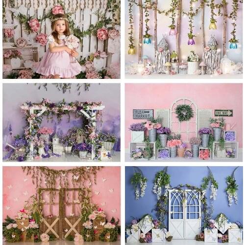 Spring Flowers Garden Kids Photography Portrait Backdrop Floral Artistic Background Fairy Child Prop Professional Photostudio