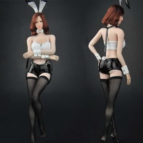 1/6 Scale ZY5029 Cosplay Women Sexy Ultra Short Vest Clothing Female Sexy Bunny Girl Clothes For 12" Action Figure Body Doll Toy