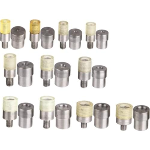 12Sets Double Caps Rivets Dies(4/5/6/7/8/9/10/11/12/13/14/15mm) Rivet Installation Tool Mold Sewing Accessories