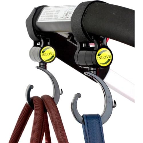 2Pcs /Pack Baby Hanger Children Bag Stroller Pram Hooks Rotate 360 Degree Kids Car Seat Accessories Stroller Organizer