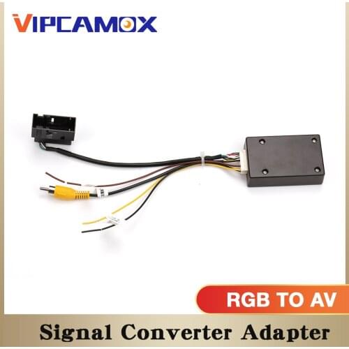 26 PIN RGB to CVBS (RCA) AV Signal Converter Adapter For VW Original Rearview Camera For VW Passat CC Tiguan Android DVD