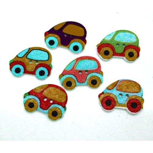 50pcs Mixed Car Buttons For Clothes Knitting Needles Crafts Sewing Scrapbooking DIY Fabric Needlework Buttons