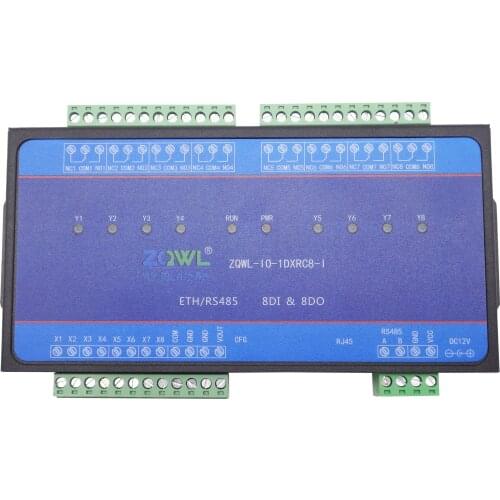 8-way Network Relay Control Board/RS485/Modbus TCP/RTU/Time Control/Industrial Level