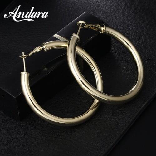 925 Sterling Silver Earrings, Stylish Glossy Simple 18K Gold Earrings For WomenS Jewelry Gifts