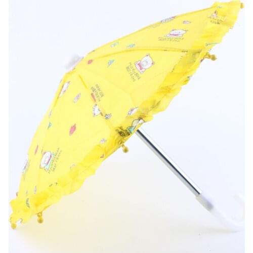 Doll Accessories,new style hot selling popular yellow Rain Umbrella fit 18" Doll, best gift for children N276