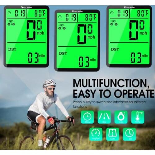 Wireless Code Meter For Bicycle Riding Odometer Speed Detector Accurate Waterproof Bicycle Speed Detector Bike Accessories