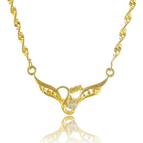 Hot sell Hot Selling Pure gold color necklaces & pendants white rock tattoo choker charms YHDN010