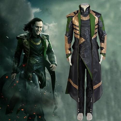 Thor Costume The Dark World Cosplay Loki Costume Full Sets Uniform Cosplay Halloween Carnival Men Costume