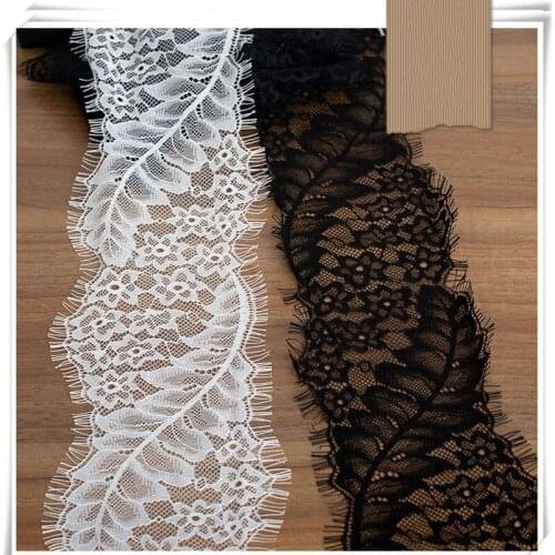 New 11cm leaf wave eyelash lace DIY clothing wedding dress underwear handmade material