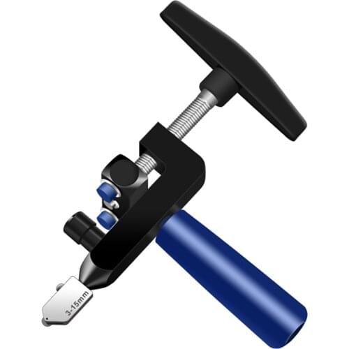 Multi-function Glass Cutter Mirror Cutting Kit ramic, Glass and Mirror, Manual Tile Cutter Blue