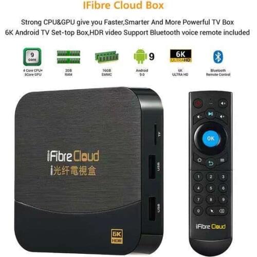 [Genuine]2021 version free stable starhub iFibre Cloud i9 Plus tv box android 9.0 2G+16G for Singapore Malaysia thailand
