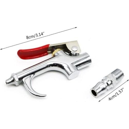 K1KA Mini Pneumatic Air Blower Duster Large Outgassing with Nozzles Tips Industrial High Pressure Cleaning Gun 1/4'' 0.8 Mpa