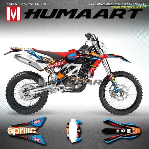 HUMAART Full Graphics Custom Stickers for Aprilia SXV RXV 450 550 SXV450 SXV550 2006 2007 2008 2009 2010 2012 2011 2012 2013