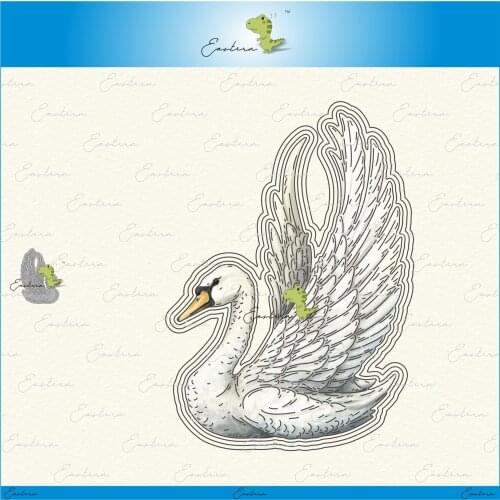 Serene swan metal cutting dies 2021 new diy molds Scrapbooking Paper Making die cuts crafts