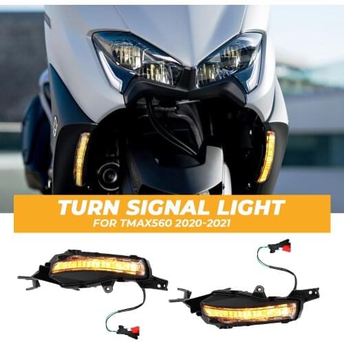 Tmax 560 Turn Signal Light LED Lights Indicator Front Motorcycle Light Waterproof For YAMAHA Tmax560 TMAX-560 T-MAX560 2020 2021