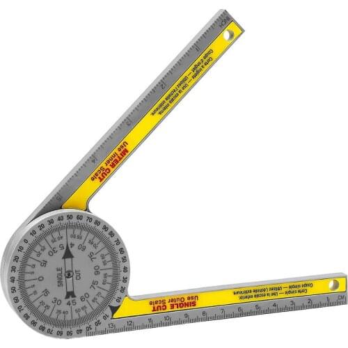 Miter Saw Protractor With Measuring Rulers Carpenter Tools For Crown Molding Baseboard Trim Renovation Work Home Improvement