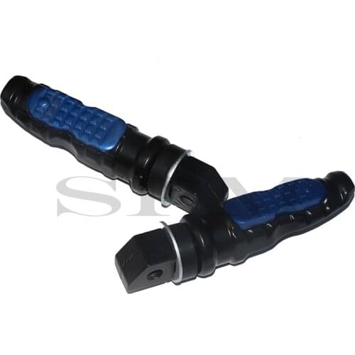 Universal 2pcs Motorcycle Rear Passenger Foot Pegs Pedals Footrest Scooter Foot-Peg Motorbike Pedal Modification Aluminum