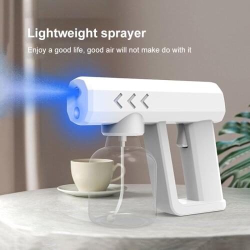 USB Charge Nano-blue Atomizing Disinfection Gun Portable Wireless Handheld Alcohol Disinfection Sprayer Household Sterilizer