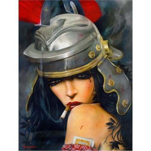 High quality Oil painting Canvas Reproductions Defend Her by Brian M.Viveros Painting hand painted