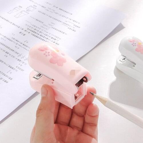 1set Standard Staple Stapler 1000 Staples Nail Paper Multifunction with Pencil Sharpener Office Portable Binding Small Staplers