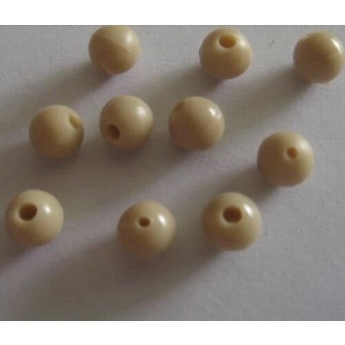 1000 x 6 mm Soft Tapered Bore Beads in Sandy Colour-Carp Terminal End Tackle Wholeslae-fishing lure-fishing beads