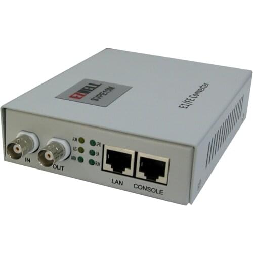 2M 10/100M Single E1/FE converter HDLC protocol converter G.703 to Ethernet AC Power supply 75/120ohm SVPE10M