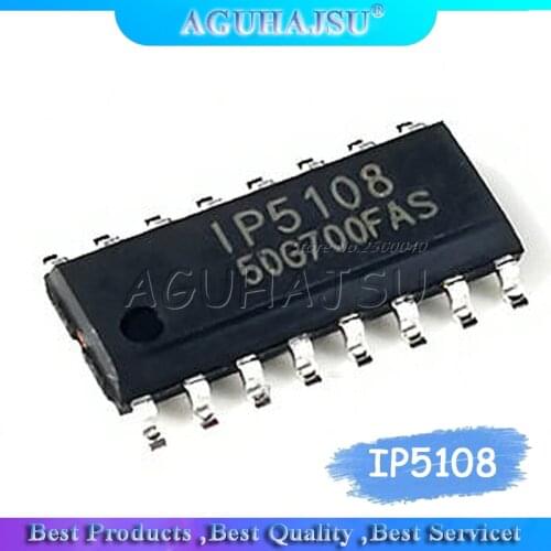 5pcs/lot IP5108 IP 5108 SOP-16 Mobile power chip 2.5A charging 2A discharge