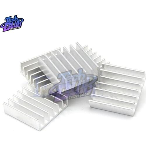 High quality 50pcs 20x20x6 Radiator Aluminum Heatsink Extruded Heat Sink for LED Electronic Heat Dissipation Cooling Cooler