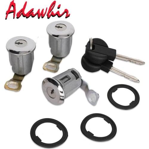 9170G3 252522 LEFT RIGHT DOOR LOCK CYLINDER WITH 2 KEYS FOR CITROEN BERLINGO XSARA PICASSO FOR PEUGEOT PARTNER