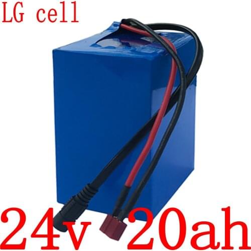 24V battery 24V 700W 500W Scooter Battery 24V 20AH Electric Bike Battery 24V 20Ah 17Ah Lithium battery use LG cell+3A charger