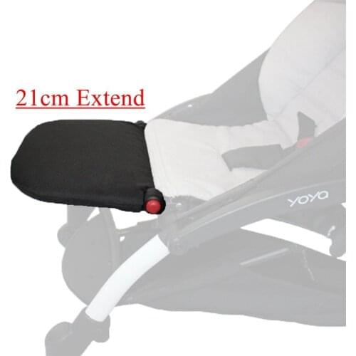 Stroller Accessories 360 Degree Rotate Black Footboard Footrest For yoya yoyo Stroller Infant Pram Sleep Extend Board 21cm 16cm