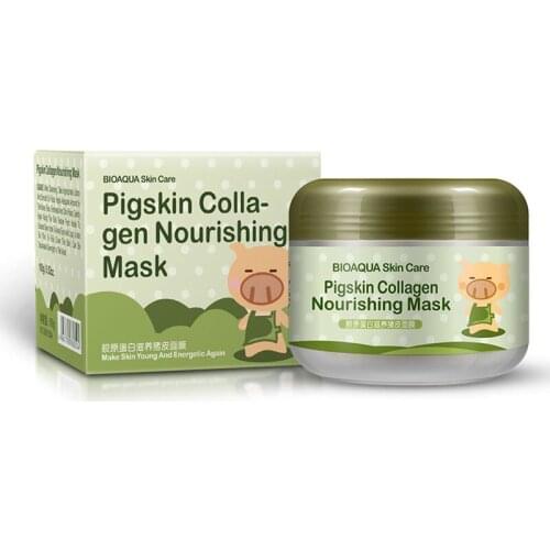 BIOAQUA Collagen Face Care Facial Mask Blackhead Remove Whitening Moisturizing Acne Treatment Face Mud Mask